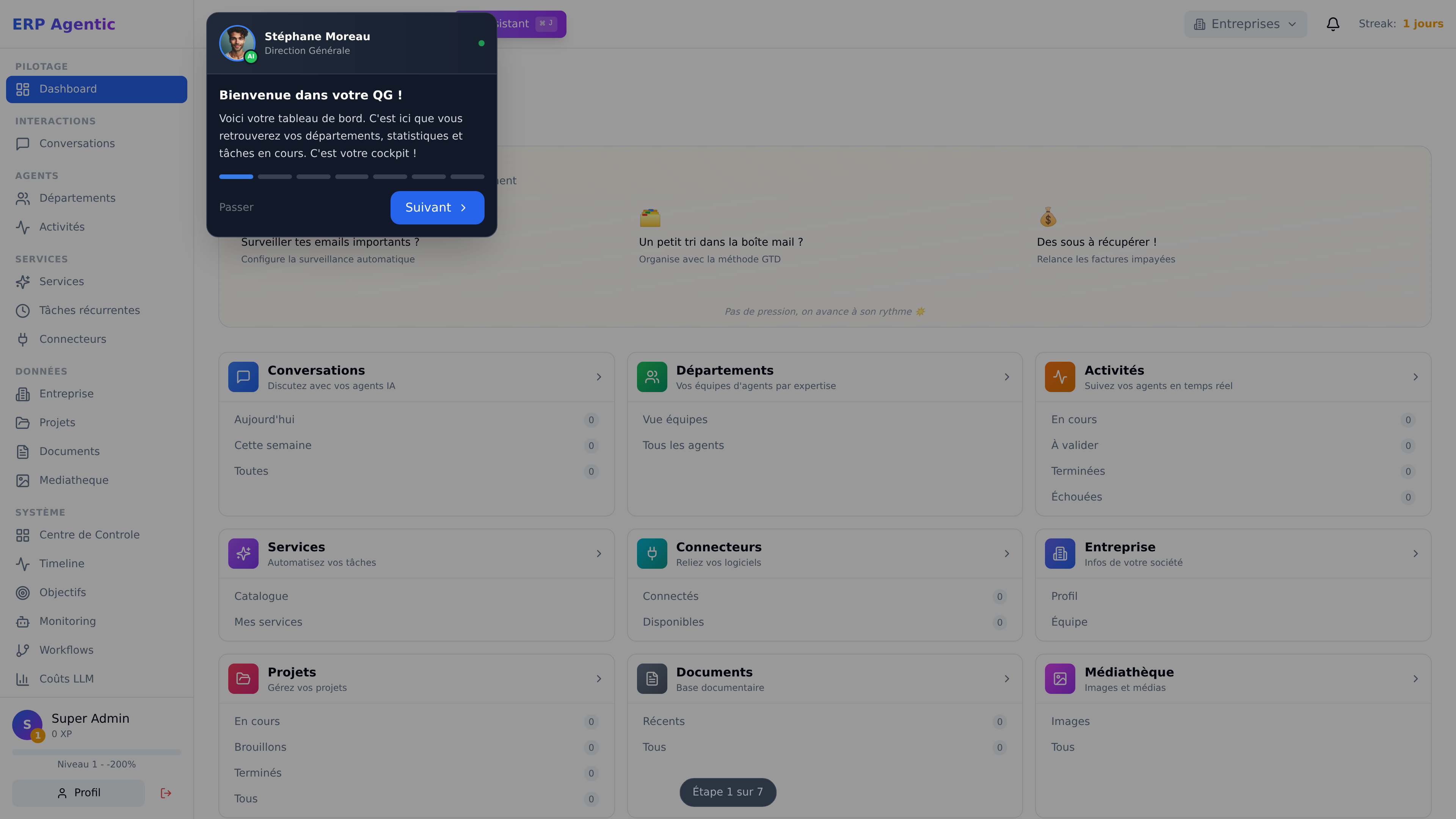 Dashboard intelligent